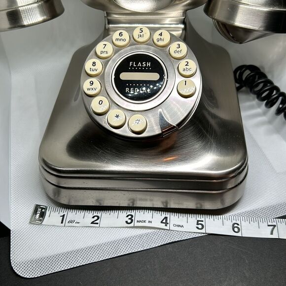 Pottery Barn Grand Classic Desk Phone- Brushed Chrome - Picture 6 of 7